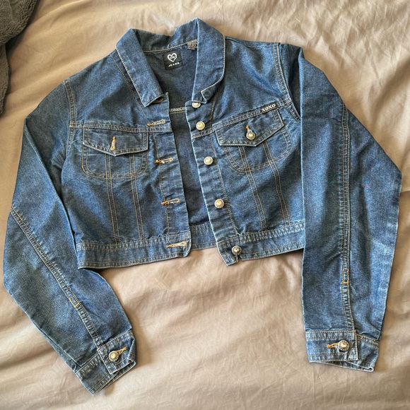 Veste en jean col classique Viola Bleu Berenice - Femme | Place des Tendances